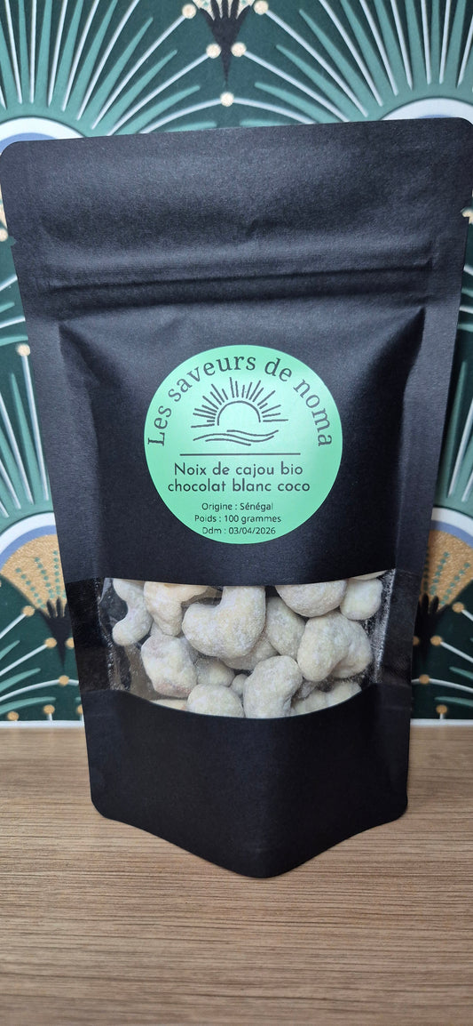 Noix de cajou bio chocolat blanc coco